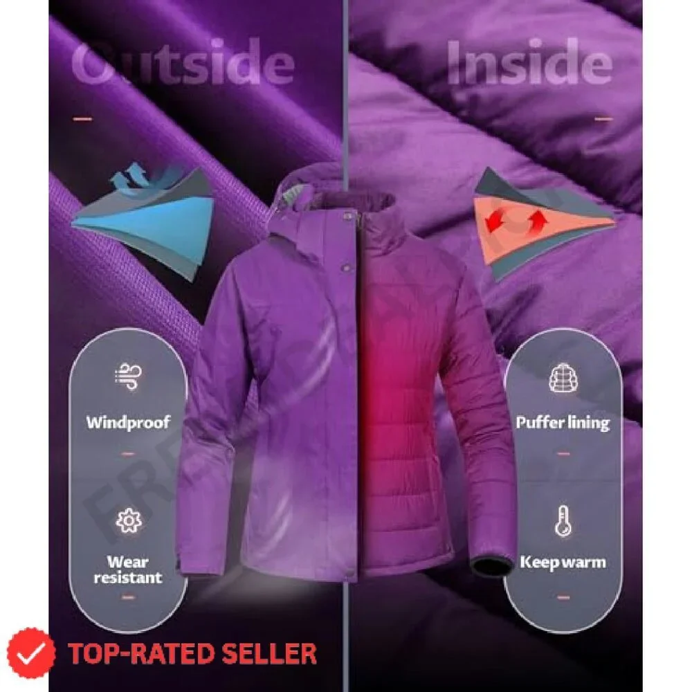 Waterproof Ski Jacket Windproof Snowboarding Coat Warm Winter Functional